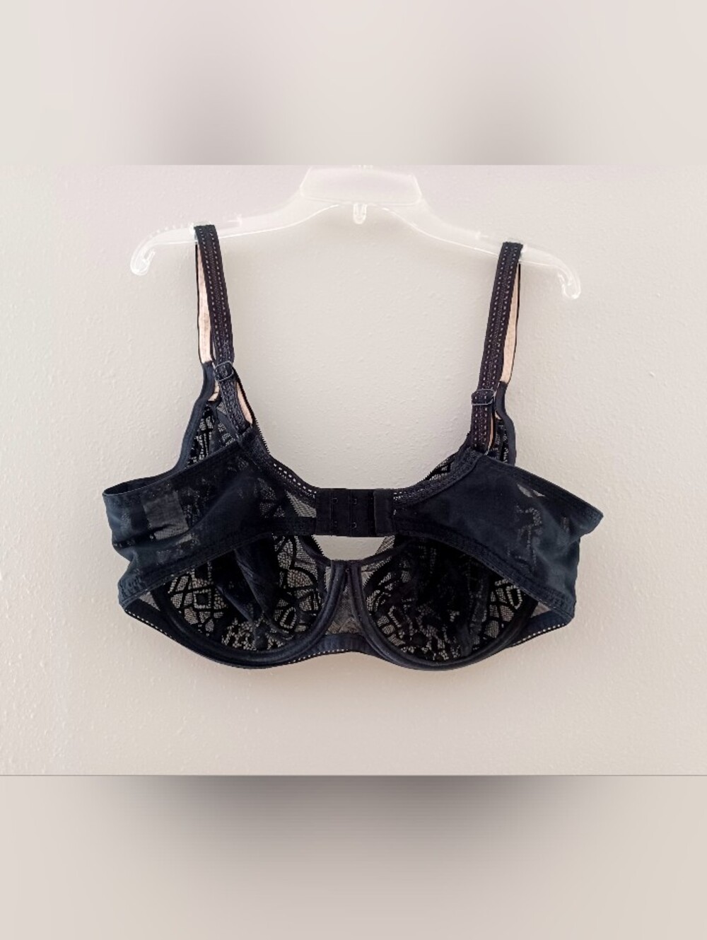 Freya Black Lace Underwire Bra, Size 38G - Picture 2 of 14